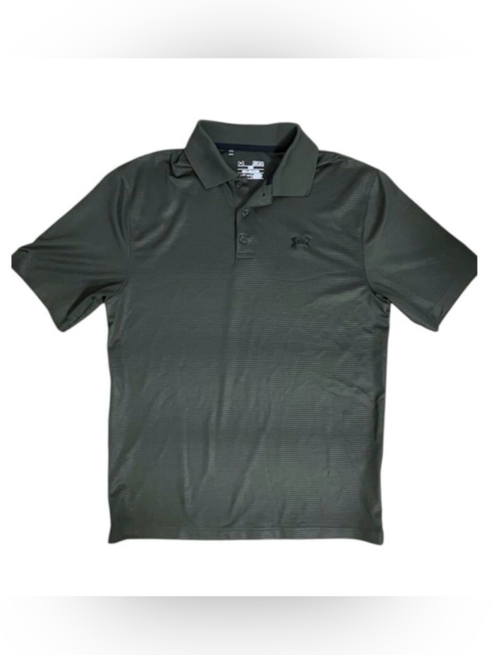 Under Armour HeatGear Green Polo Shirt Men’s Medium Loose Athletic Golf